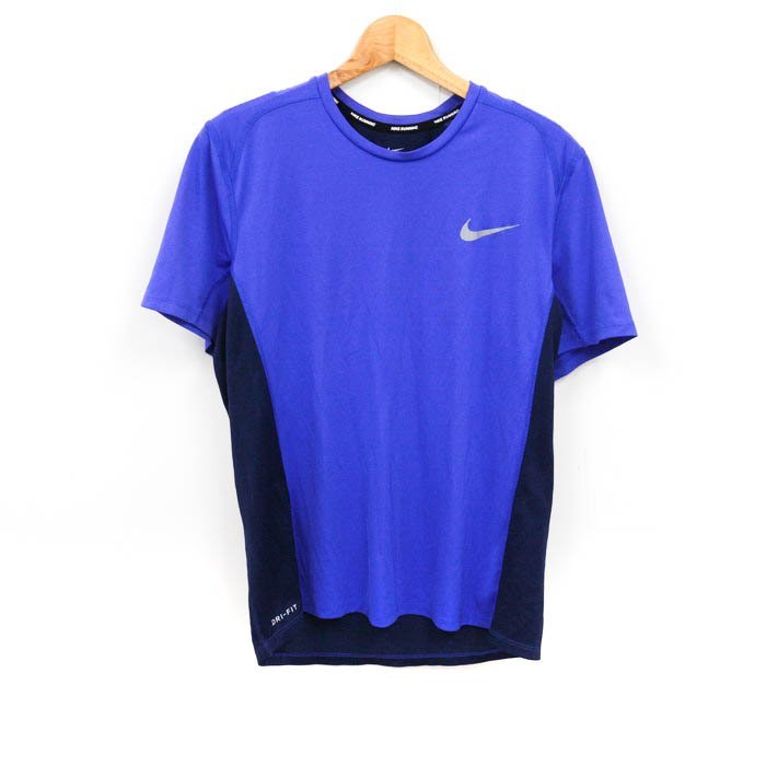 ナイキ Tシャツ 半袖 大きいサイズ ドライフィット スポーツウエア トップス メンズ XLサイズ ブルー NIKE_画像1