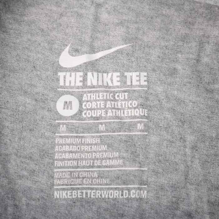 ナイキ 半袖Tシャツ ロゴT スポーツウエア コットン メンズ Mサイズ グレー NIKE_画像3