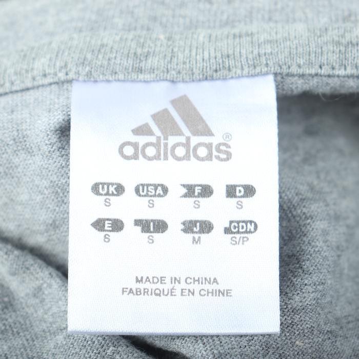 アディダス 半袖Tシャツ ロゴT スポーツウエア コットン100% メンズ Mサイズ グレー adidas_画像3