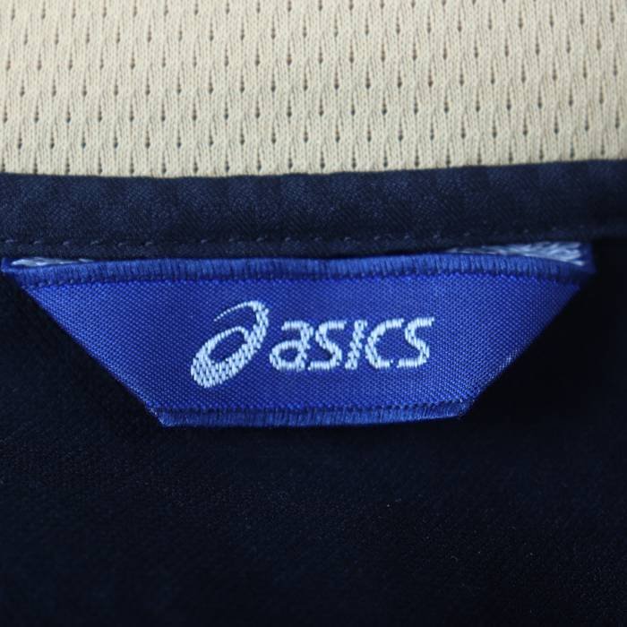  Asics Zip выше джерси спортивная одежда большой размер мужской L размер черный asics