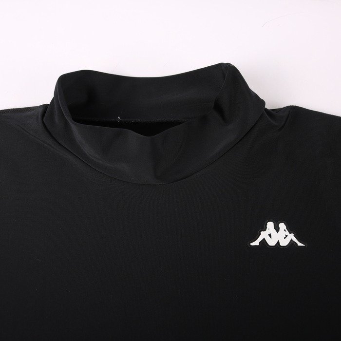 カッパ Tシャツ 長袖 ストレッチ スポーツウエア トップス 黒 メンズ Mサイズ ブラック Kappa_画像4
