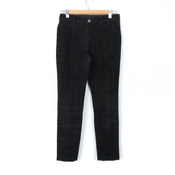  Indivi брюки в клетку обтягивающие джинсы джинсы женский 38 размер черный INDIVI
