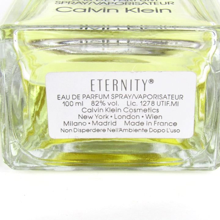  Calvin Klein perfume Eternity ETERNITYo-do Pal famEDP remainder half amount degree fragrance lady's 100ml size Calvin klein