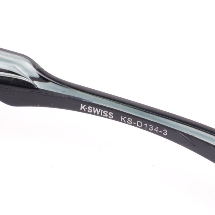 ケースイス スポーツサングラス フルリム フレーム KS-D134-3 スポーツウエア ブランド アイウェア メンズ ブラック系 K.SWISS_画像2