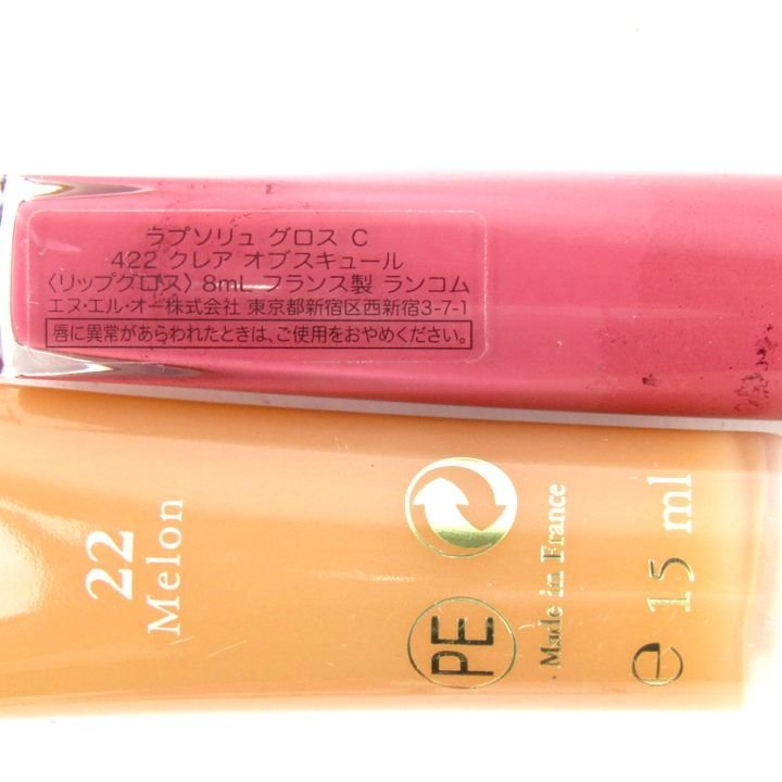  Lancome lip gloss lap sleigh . gloss other unused have 4 point set together cosme cosmetics lady's LANCOME