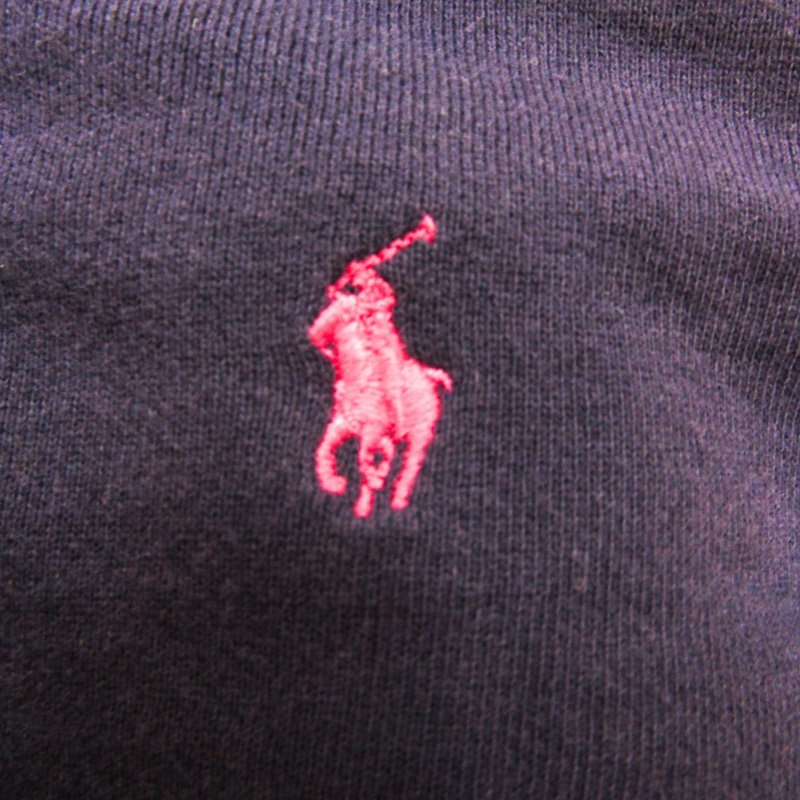 ポロ・ラルフローレン ジップアップパーカー スウェット スエット キッズ 女の子用 M(8-10)サイズ ネイビー POLO RALPH LAUREN_画像6