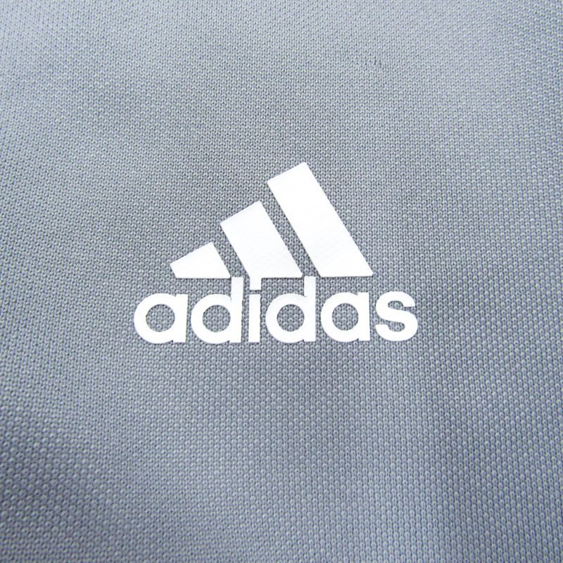 アディダス 長袖Tシャツ 袖ライン スポーツウェア キッズ 男の子用 140サイズ グレー adidas_画像6