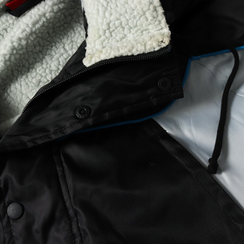  Puma nylon jacket bench coat reverse side boa outer Kids for boy 160 size black PUMA