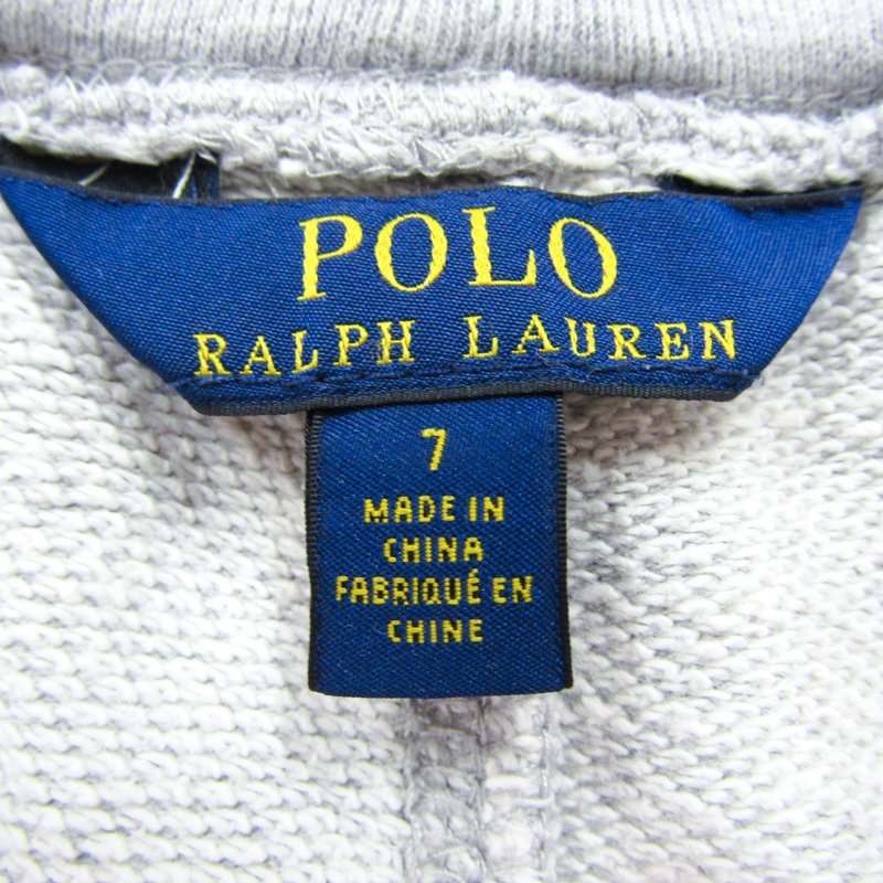 ポロ・ラルフローレン ショートパンツ ハーフパンツ スウェット ビッグポニー キッズ 男の子用 7サイズ グレー POLO RALPH LAUREN_画像3