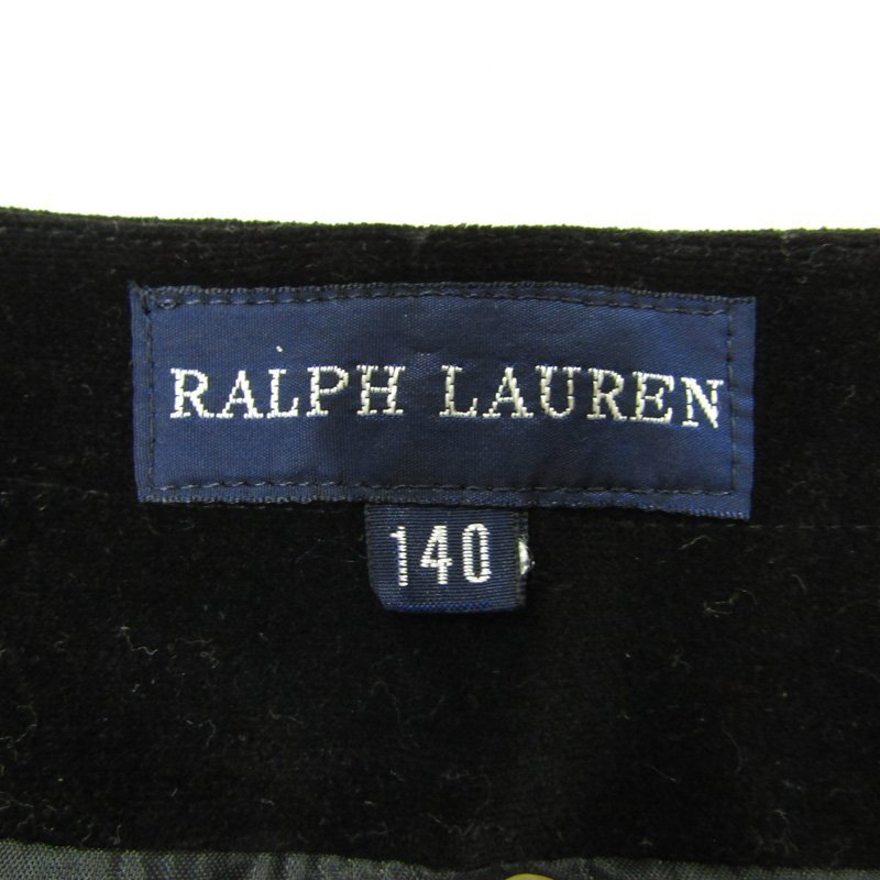 ラルフローレン スカート ワンポイント刺繍 キッズ 女の子用 140サイズ ブラック RALPH LAUREN_画像3