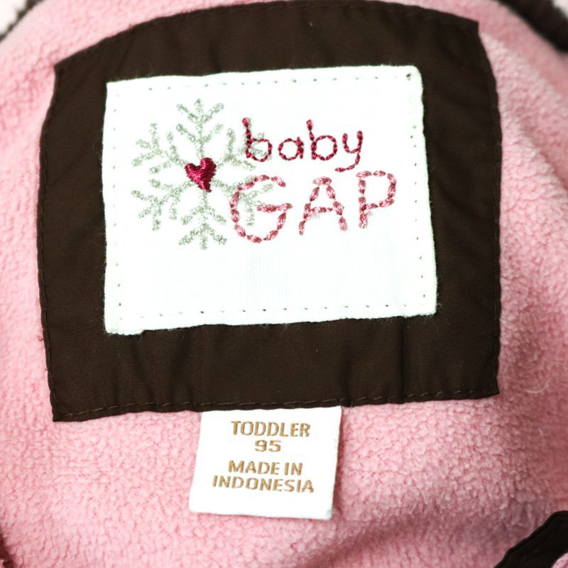  Gap down jacket jumper outer baby for girl 95 size Brown GAP