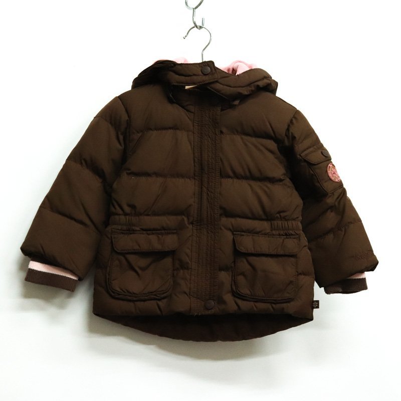  Gap down jacket jumper outer baby for girl 95 size Brown GAP