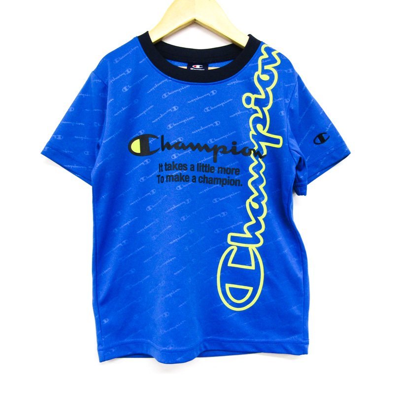 チャンピオン 半袖Tシャツ ロゴT スポーツウエア キッズ 男の子用 130サイズ ブルー Champion_画像1