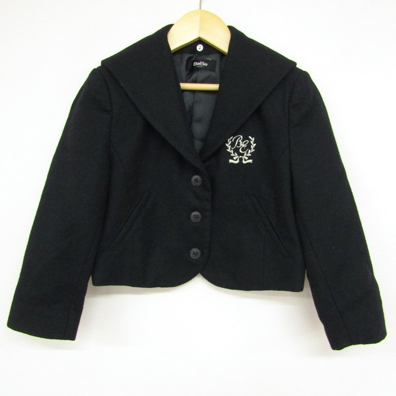  Bebe tailored jacket sailor цвет формальный . входить . тип Kids для девочки 120 размер черный BeBe