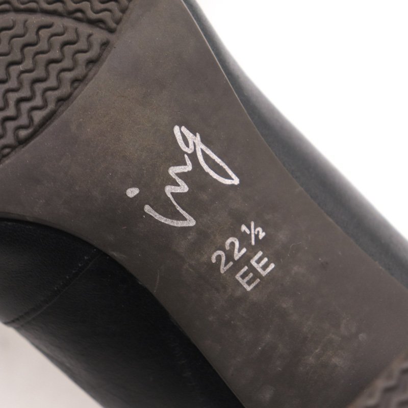 イング パンプス ベルト ステッチ 2E シューズ 靴 レディース 22.5サイズ ブラック ing_画像4