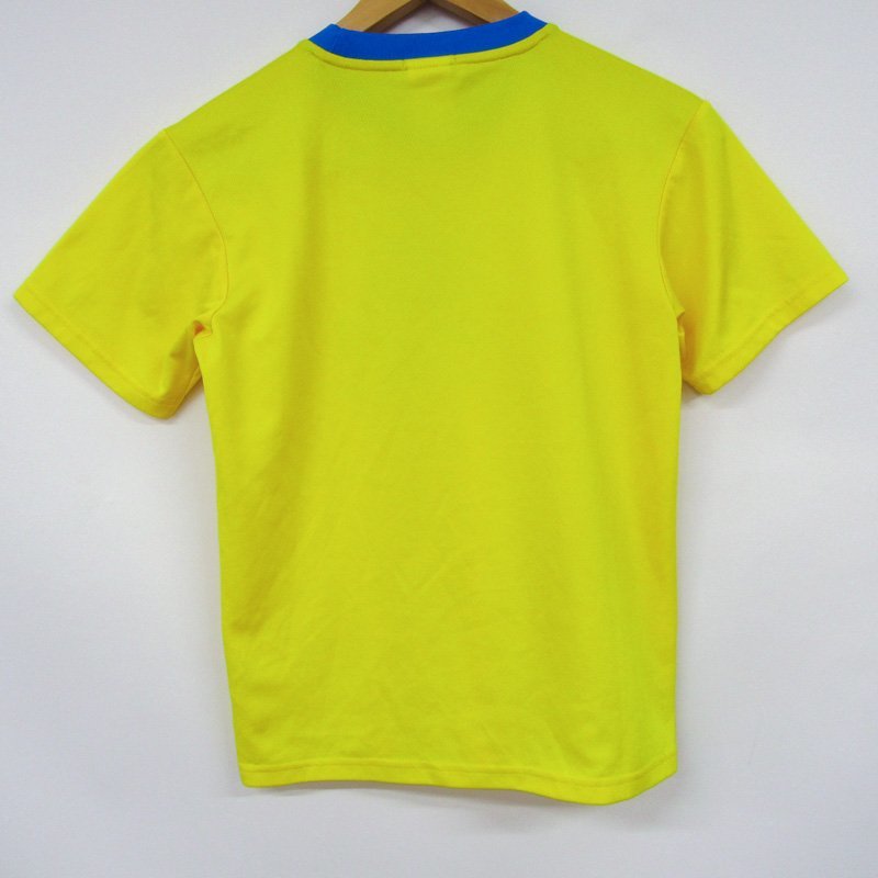 アディダス 半袖Tシャツ ロゴT サッカーウエア クライマライト キッズ 男の子用 150サイズ イエロー adidas_画像2