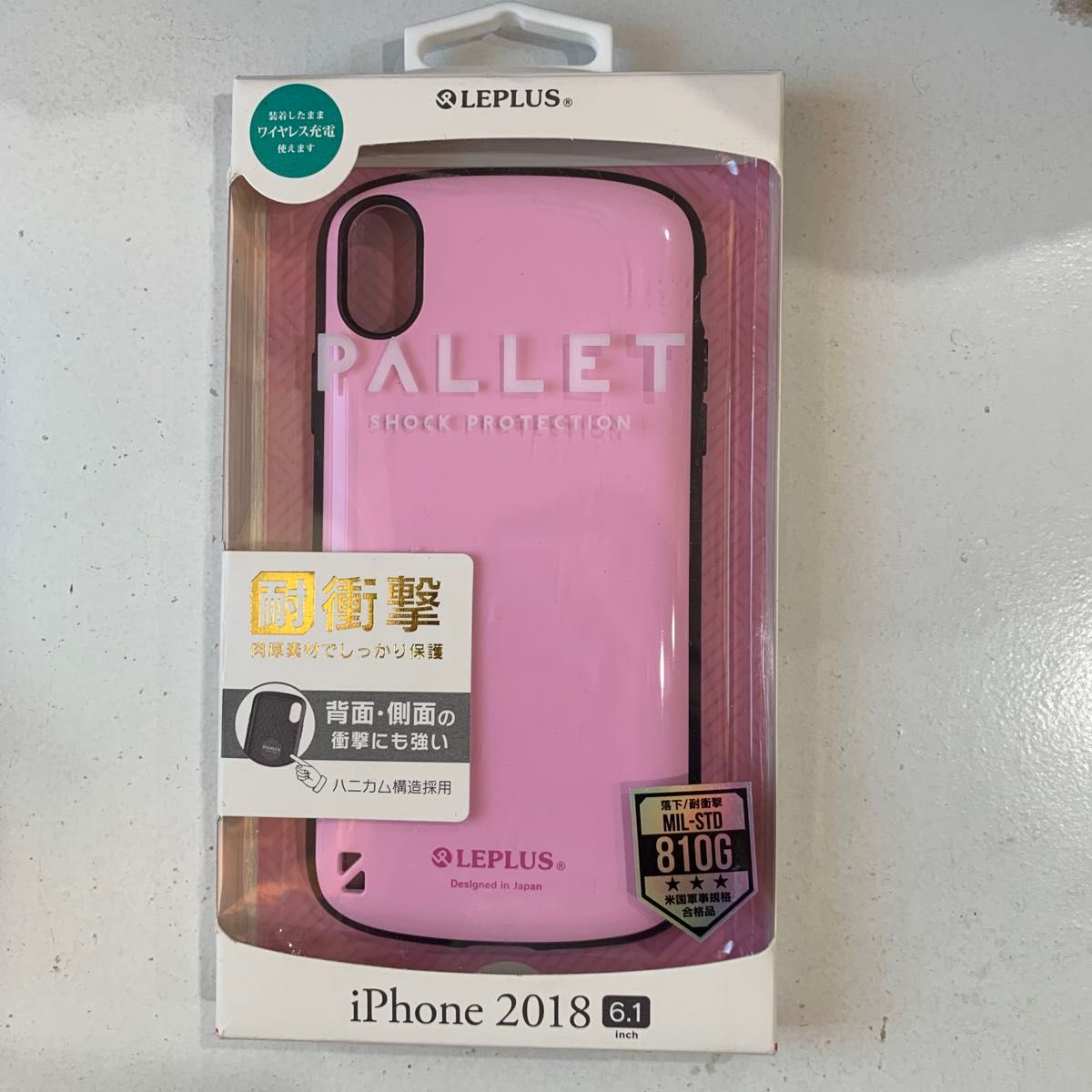 iPhone XR PALLET 耐衝撃ケース　ピンク