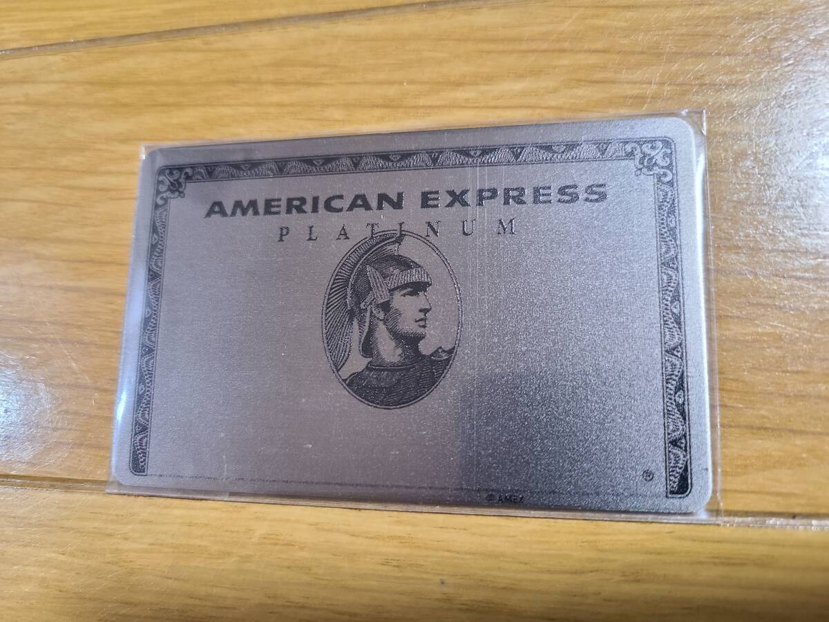 未使用 AMEX 割れない鏡 アメリカンエキスプレスプラチナメタルカード ミラー アメックス 非売品の画像1