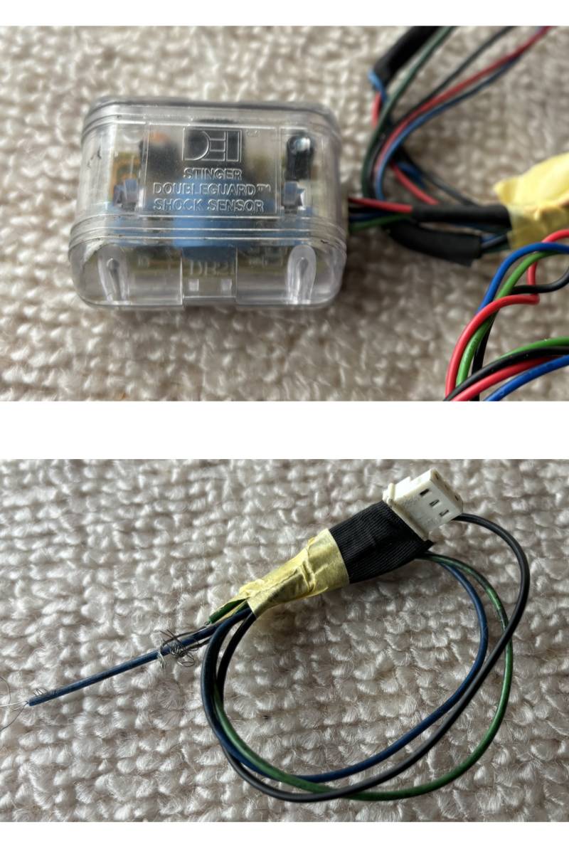 PHORNET 719M 12V DC Harness + DEI STINGER oscillation sensor + unknown oscillation sensor + relay +LED used Junk 