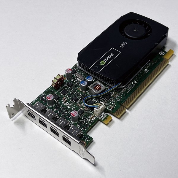 在庫4：ロープロファイル 4画面 NVIDIA NVS 510 2GB Mini-DisplayPortx 4 PCI-E Quadro ELSA_画像1