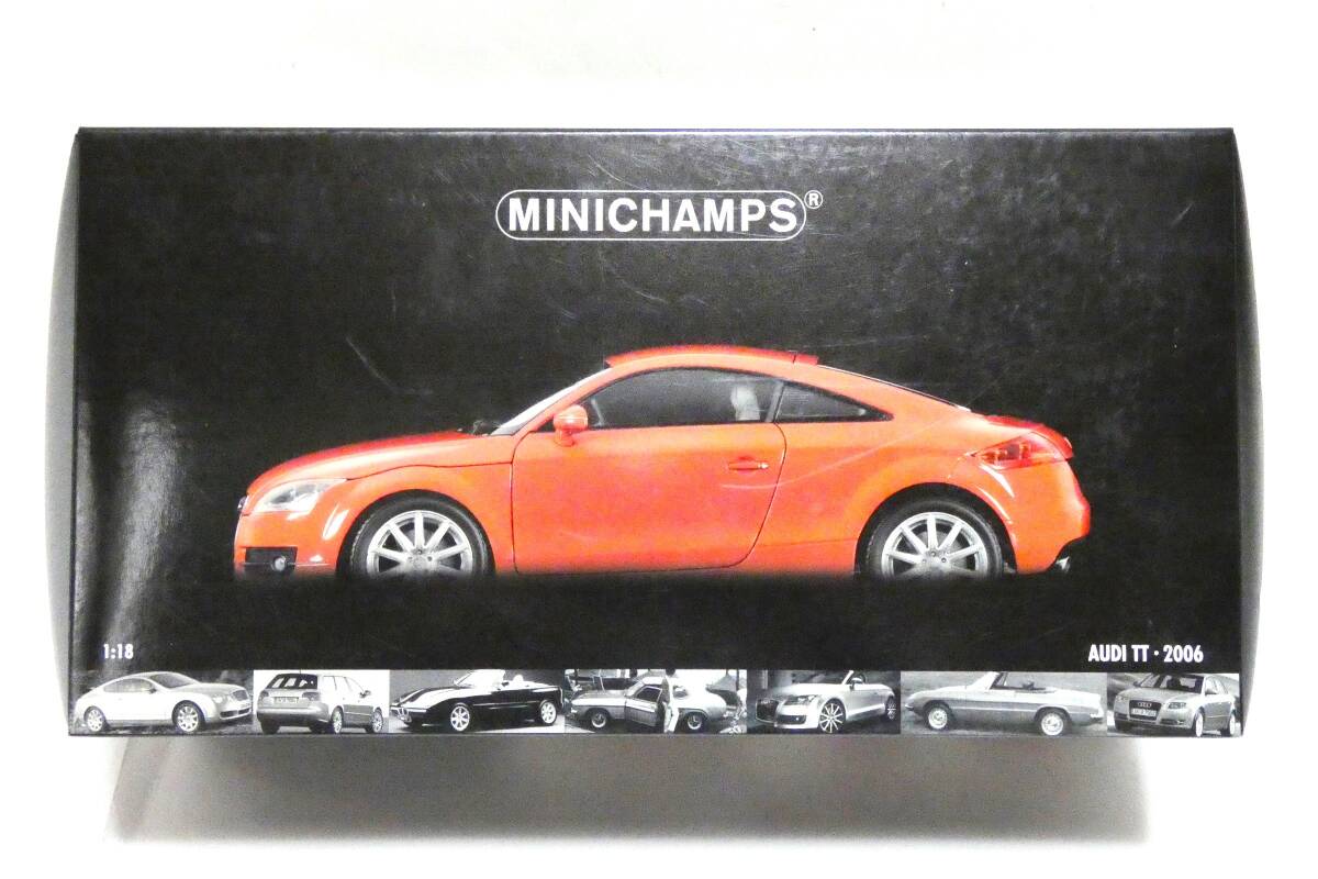 6879K/美品◇ミニチャンプス 1/18 アウディTT ロードスター 2006 レッド/MINICHAMPS Audi TT Roadster 2006 RED_画像1