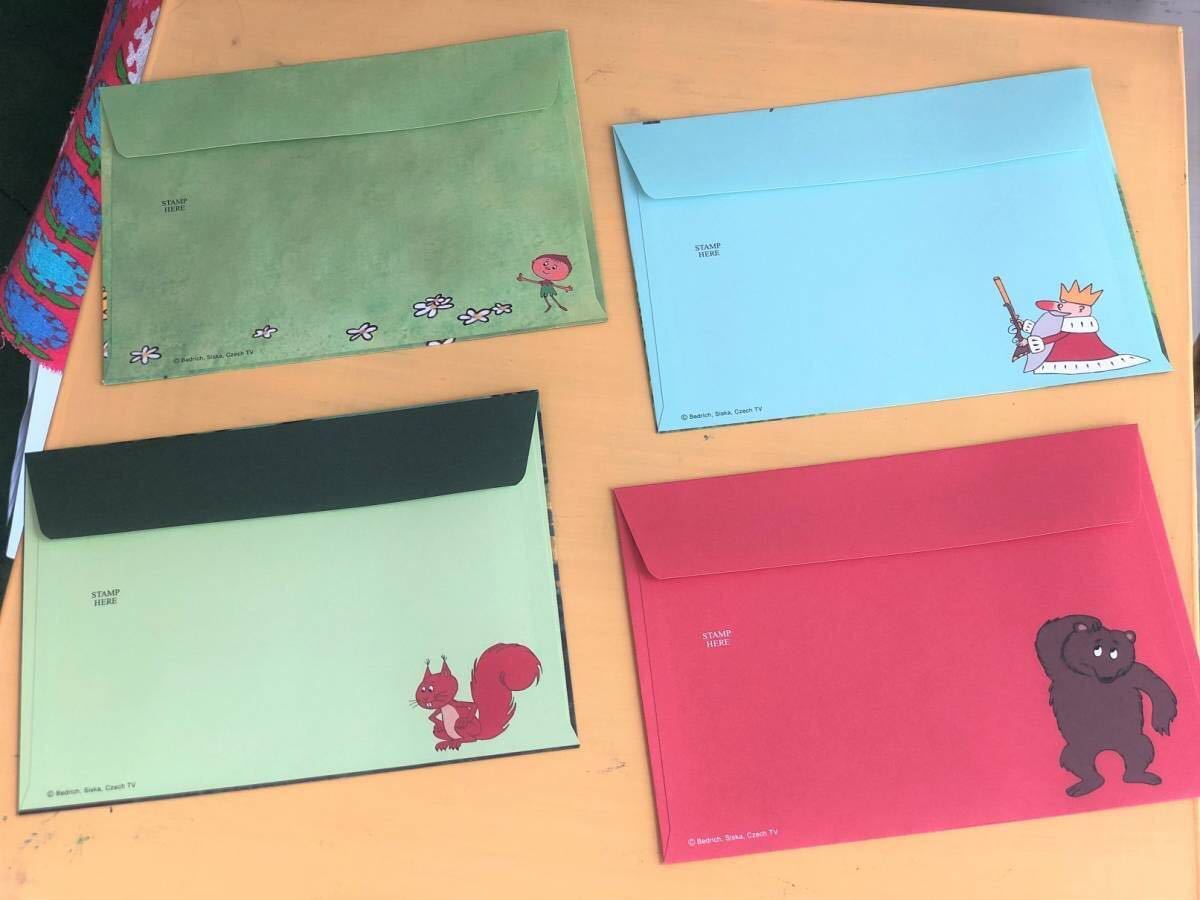 チェコアニメ　アマールカ　レターセット　封筒＆レターパッド 4点セット (2点×各2冊） 封筒　便箋_画像8