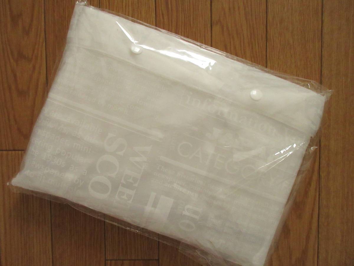 niko and... Nico and original News paper pattern rain poncho ( white ) rainwear raincoat 