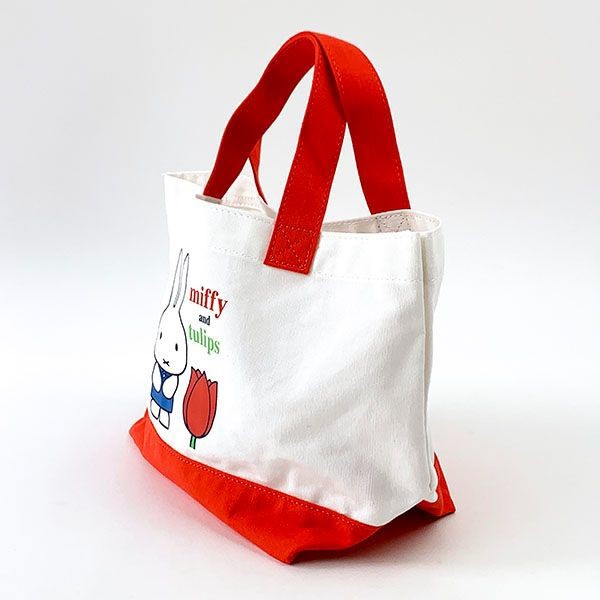 miffy ミッフィー ランチトート (チューリップ・レッド) ミニ トートバッグ ランチバッグ ミニトート バッグ ディック・ブルーナ_画像3