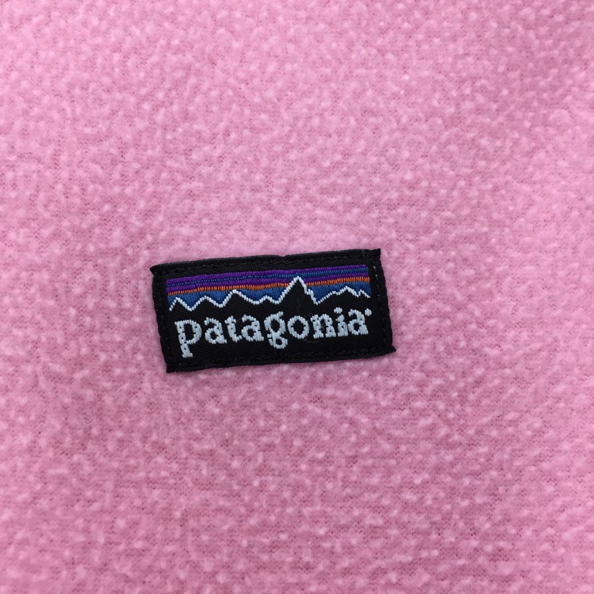 patagonia Patagonia jumper Logo pattern Kids lady's pink peach color L size 