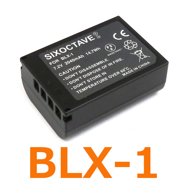 BLX-1 OLYMPUS 互換バッテリー 1個　純正充電器で充電可能 OM SYSTEM OM-1 対応 BCX-1_画像1