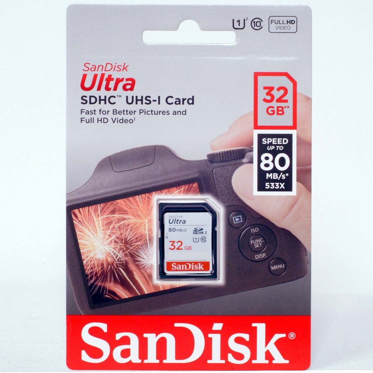 SDHCカード【32GB】CLASS10 サンディスク Ultra SDSDUNC-032G-GN6IN 533x UHS-I
