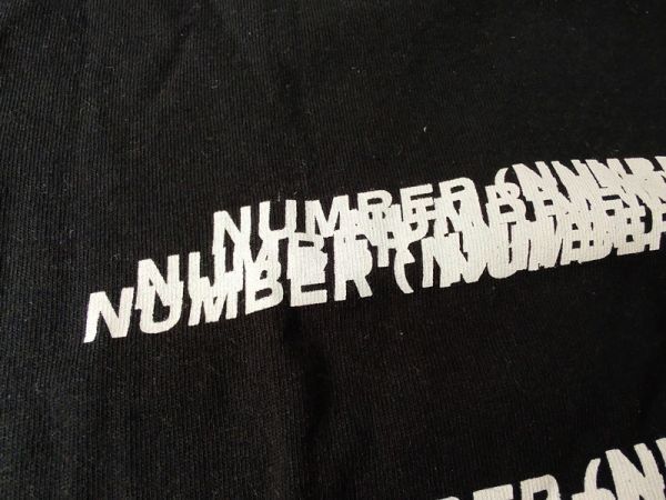 新品タグ付き ナンバーナイン NUMBER (N)INE 半袖 ロゴ Tシャツ 黒 ブラック Mサイズ_画像7
