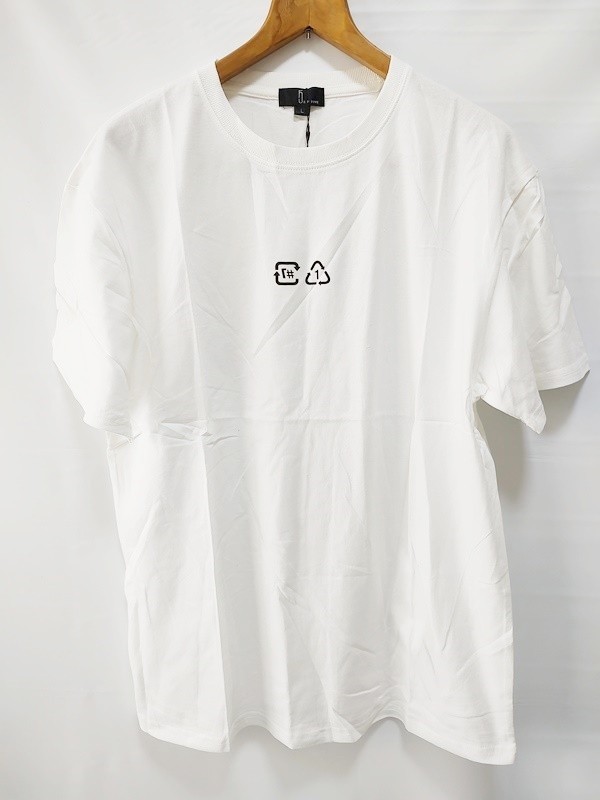 新品タグ付き ZIP FIVE ジップファイブ バックプリント イラスト 半袖 Tシャツ Lサイズ 白 ホワイト_画像1