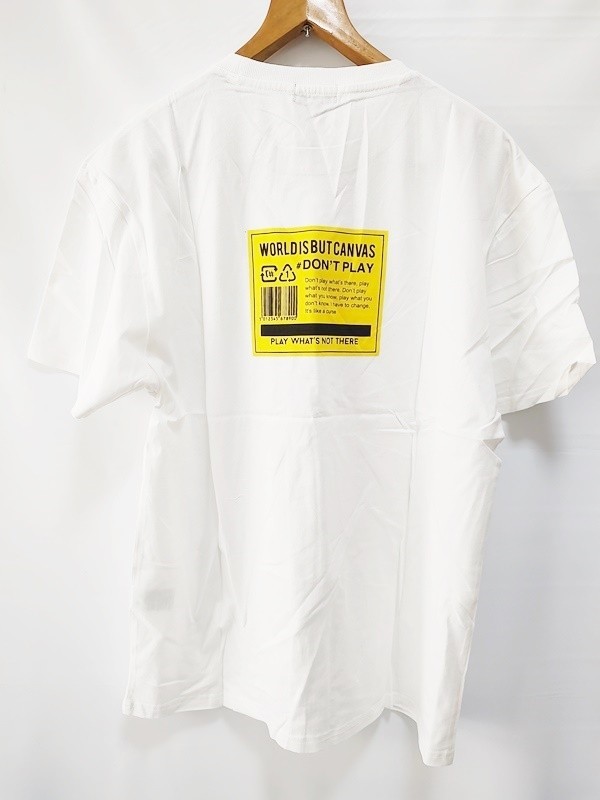 新品タグ付き ZIP FIVE ジップファイブ バックプリント イラスト 半袖 Tシャツ Lサイズ 白 ホワイト_画像2