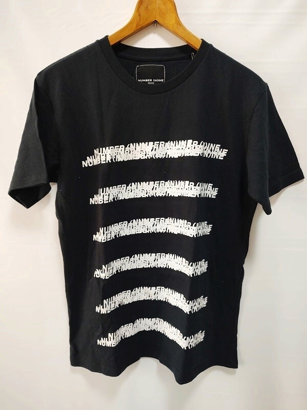 新品タグ付き ナンバーナイン NUMBER (N)INE 半袖 ロゴ Tシャツ 黒 ブラック Mサイズ_画像1