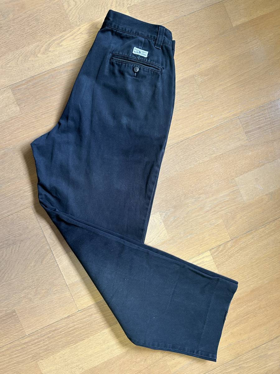 送料無料 ポロ ラルフローレン チノパン チノーズ コットンパンツ 32 82cm ブラック 黒 ラギット ストリート Polo Ralph Lauren RRL_画像10