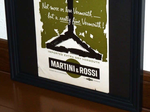 1963年 USA 洋書雑誌広告 額装品 Martini & Rossi マルティーニ マティーニ (A4size) / 検索用 店舗 ガレージ 看板 ディスプレイ AD 装飾_画像3