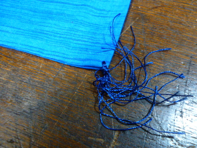 Showa Retro zabuton cover set blue floral print Anne te-k interior display furniture cushion handicrafts remake cloth fabric 