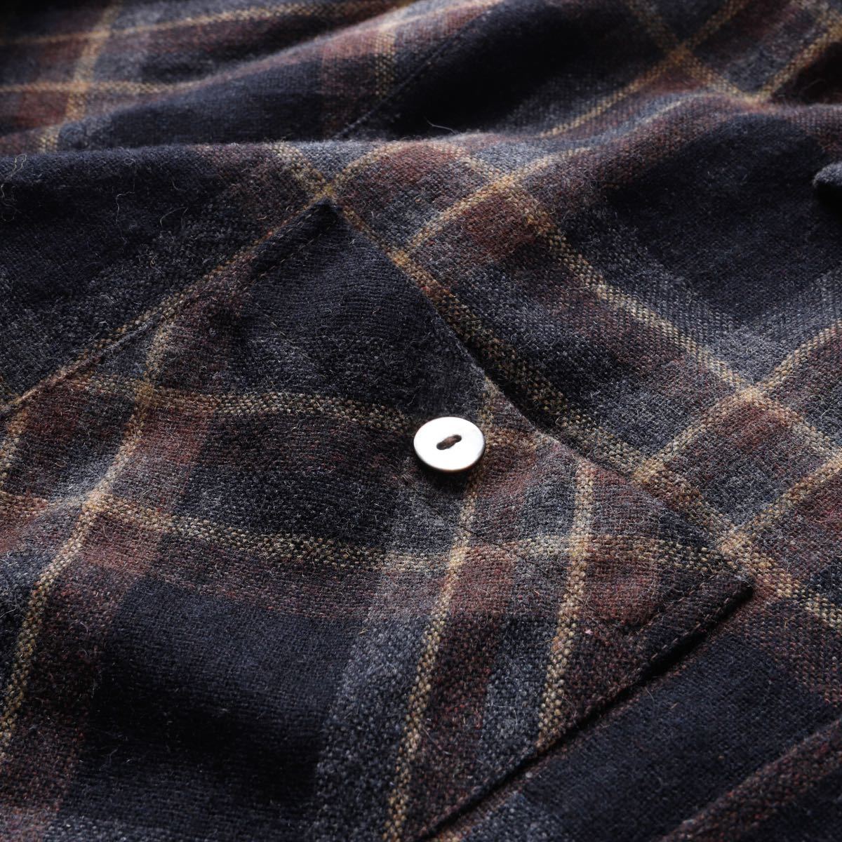 【極美品】60s TEMPTATION special vintage wool check flannel shirt ヴィンテージ ウール チェック フランネル シャツ M USA製 アメカジ_画像8