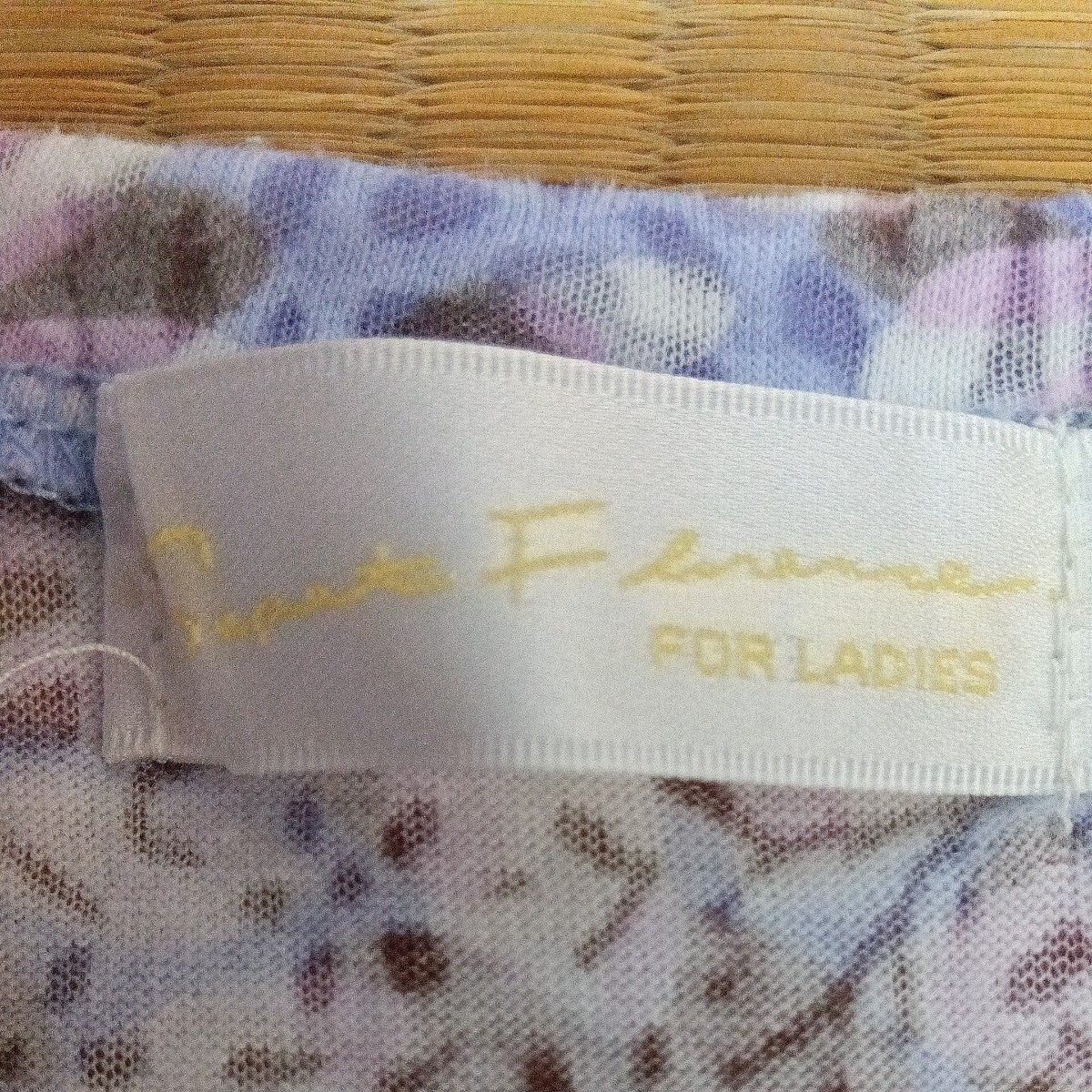 レディース夏物 半袖カットソー 薄紫 日本製