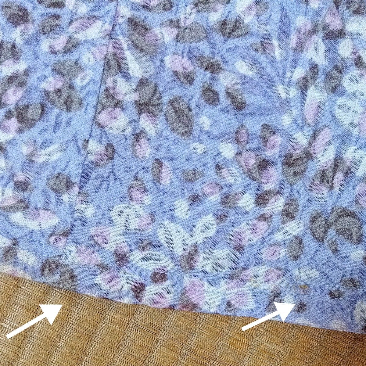 レディース夏物 半袖カットソー 薄紫 日本製