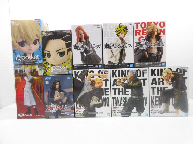 n74778-ty 未開封○10個セット 東京リベンジャーズ Qposket KING OF ARTIST等 柴柚葉 乾青宗 羽宮一虎 松野千冬 場地圭介 [056-240217]_画像1