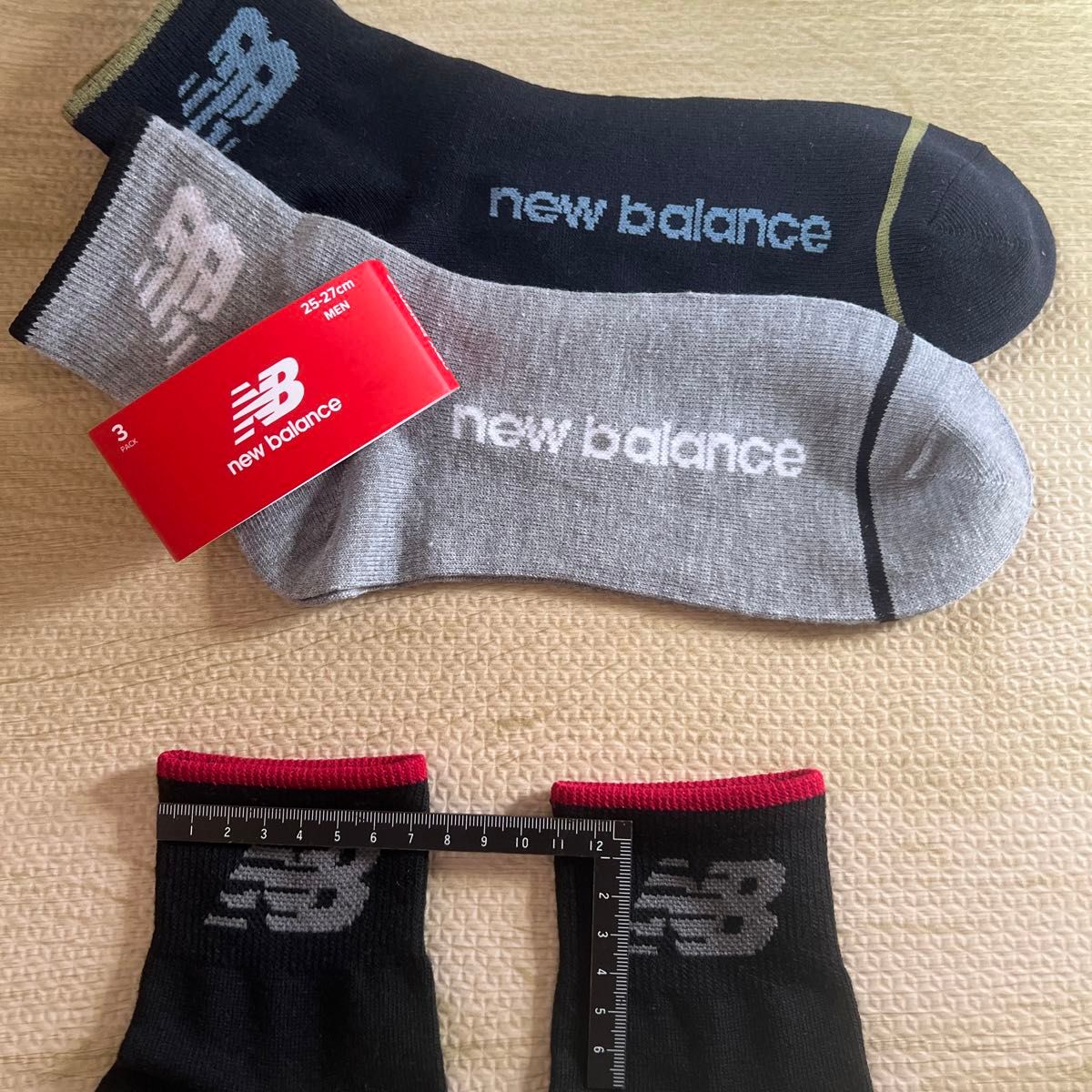 new balance ニューバランス 靴下( ソックス ) 3足組 サイズ 25〜27cm