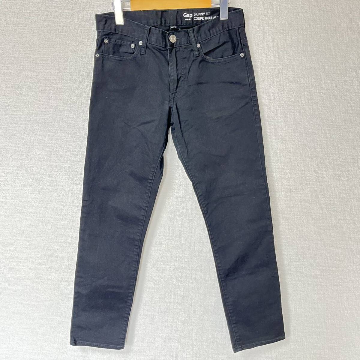 [GAP] Gap обтягивающий Fit Denim брюки хлопок стрейч джинсы ji- хлеб Basic American Casual черный чёрный мужской W29/Y4492YY