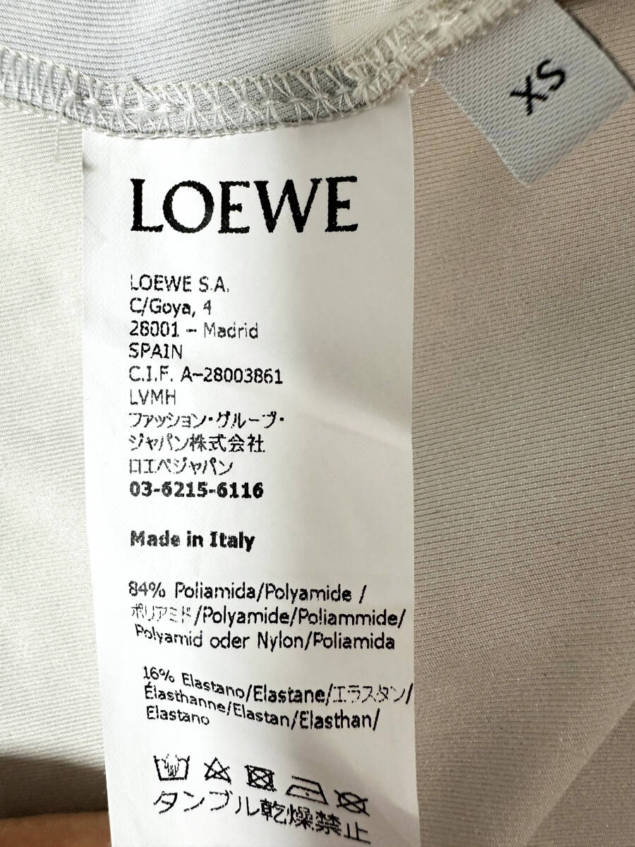 ロエベ ロングTシャツ　XS　長袖　ベージュ　イラスト　カットソー　LOEWE_画像5