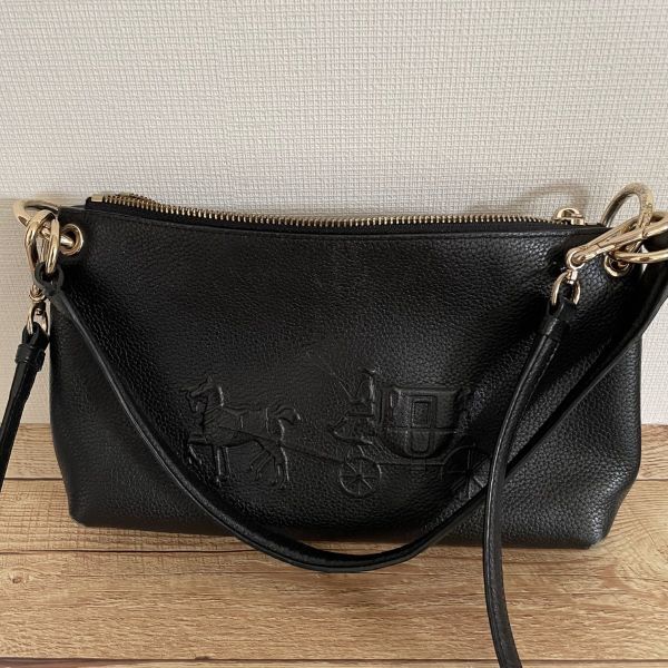 中古美品★【COACH(コーチ)】チャーリー クロスボディー ハンドバッグ ショルダーバッグ_画像1