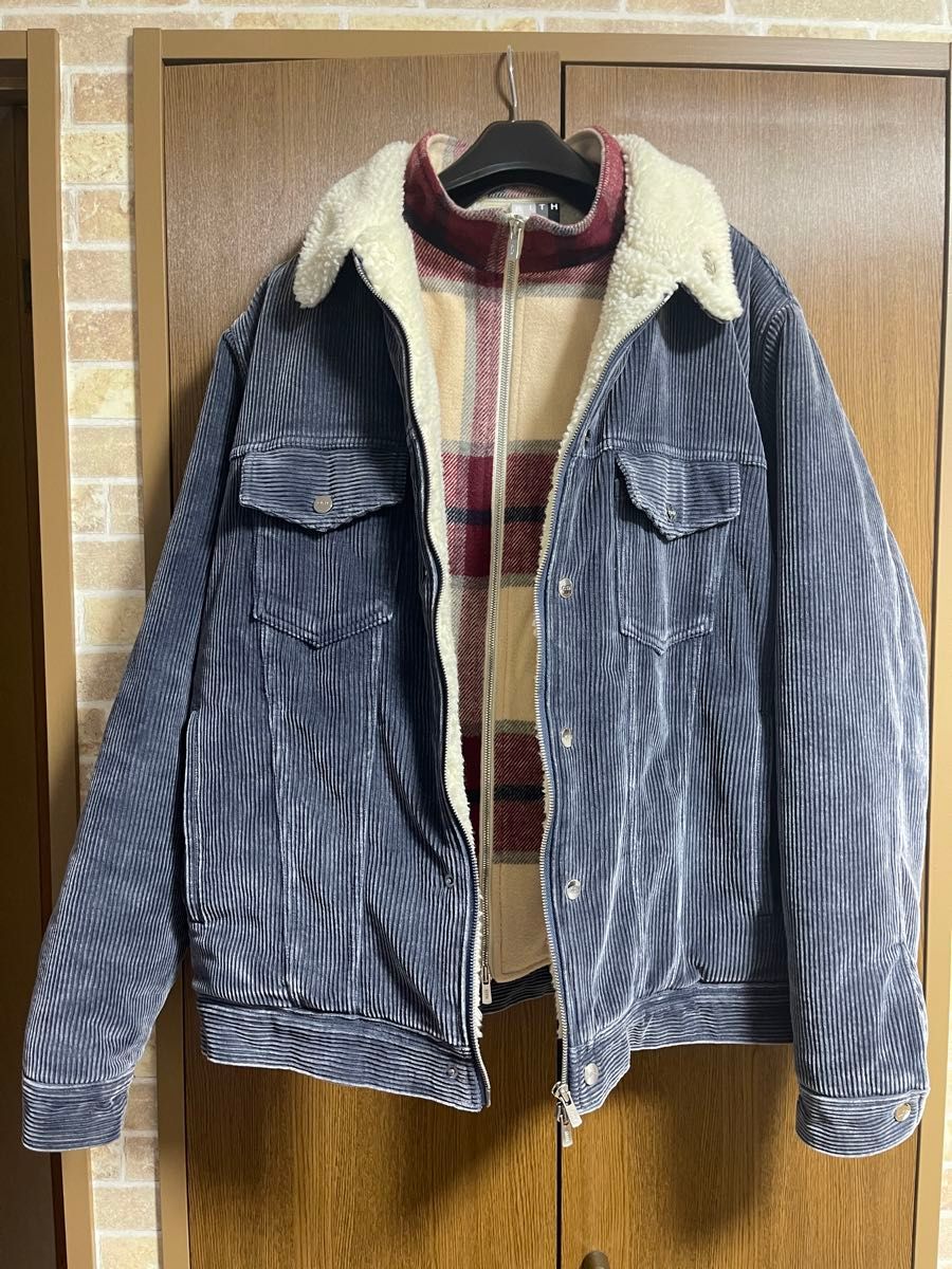 KITH CORDUROY LIGHT JACKET DARK INDIGO BLUE キス　コーデュロイ　Lサイズ