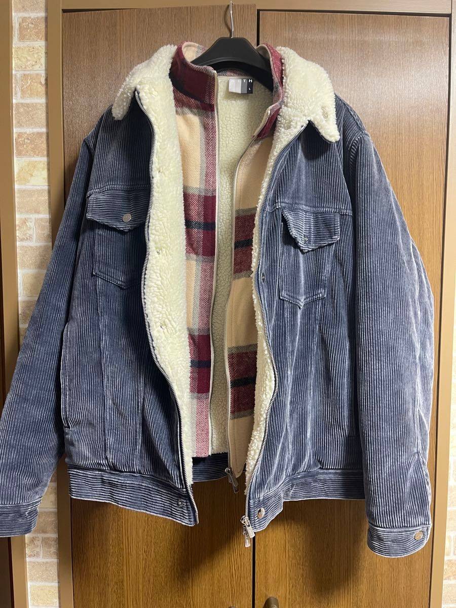 KITH CORDUROY LIGHT JACKET DARK INDIGO BLUE キス　コーデュロイ　Lサイズ