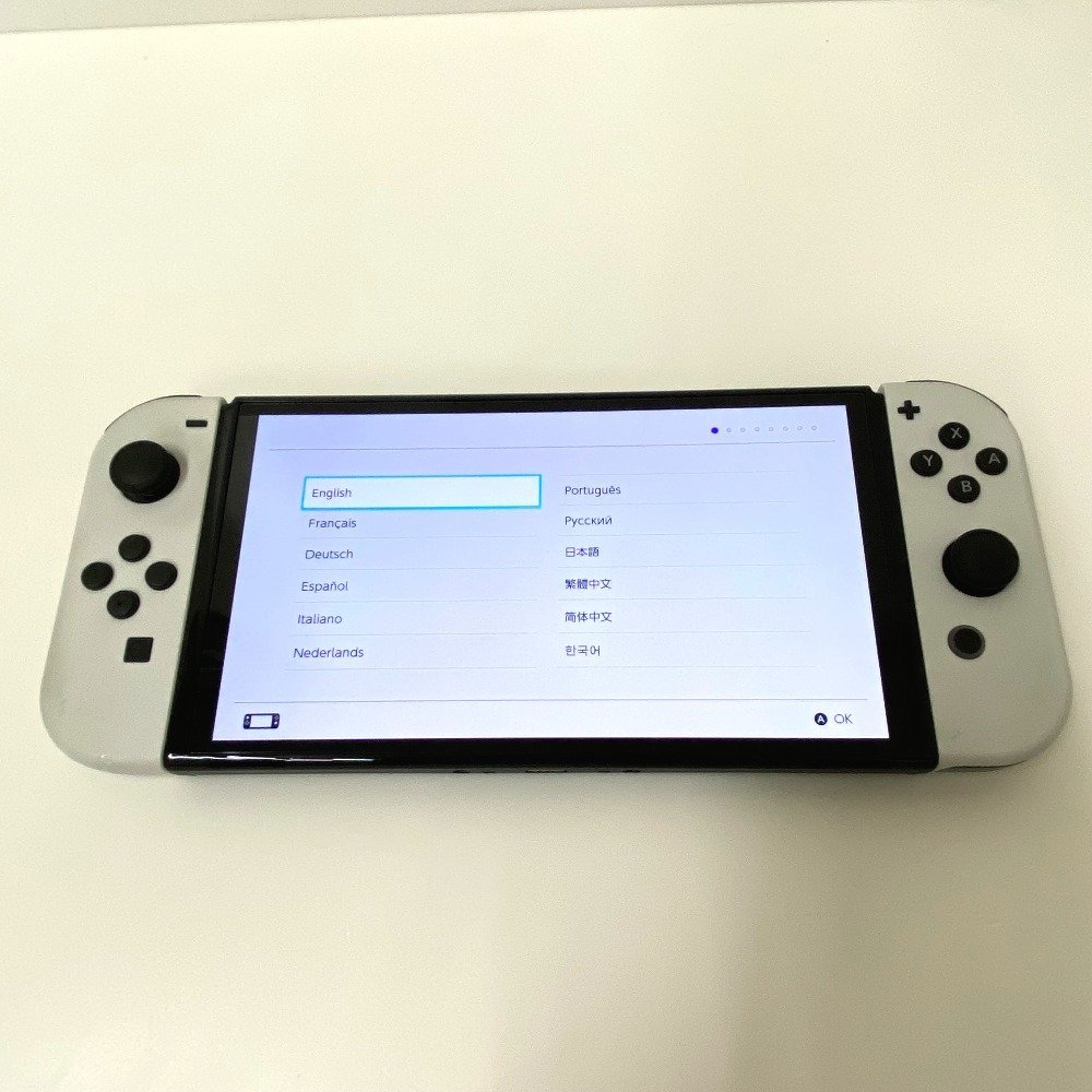 【送料無料】任天堂 Nintendo Switch 有機ELモデル HEG-S-KAAAA ホワイト 中古【Ae719591】_画像2