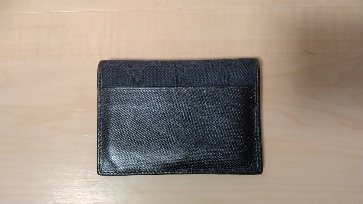 GUCCI グッチ GGキャンバス　04009R FVE1R 1000 カードケース　名刺入れ ブラック _画像3